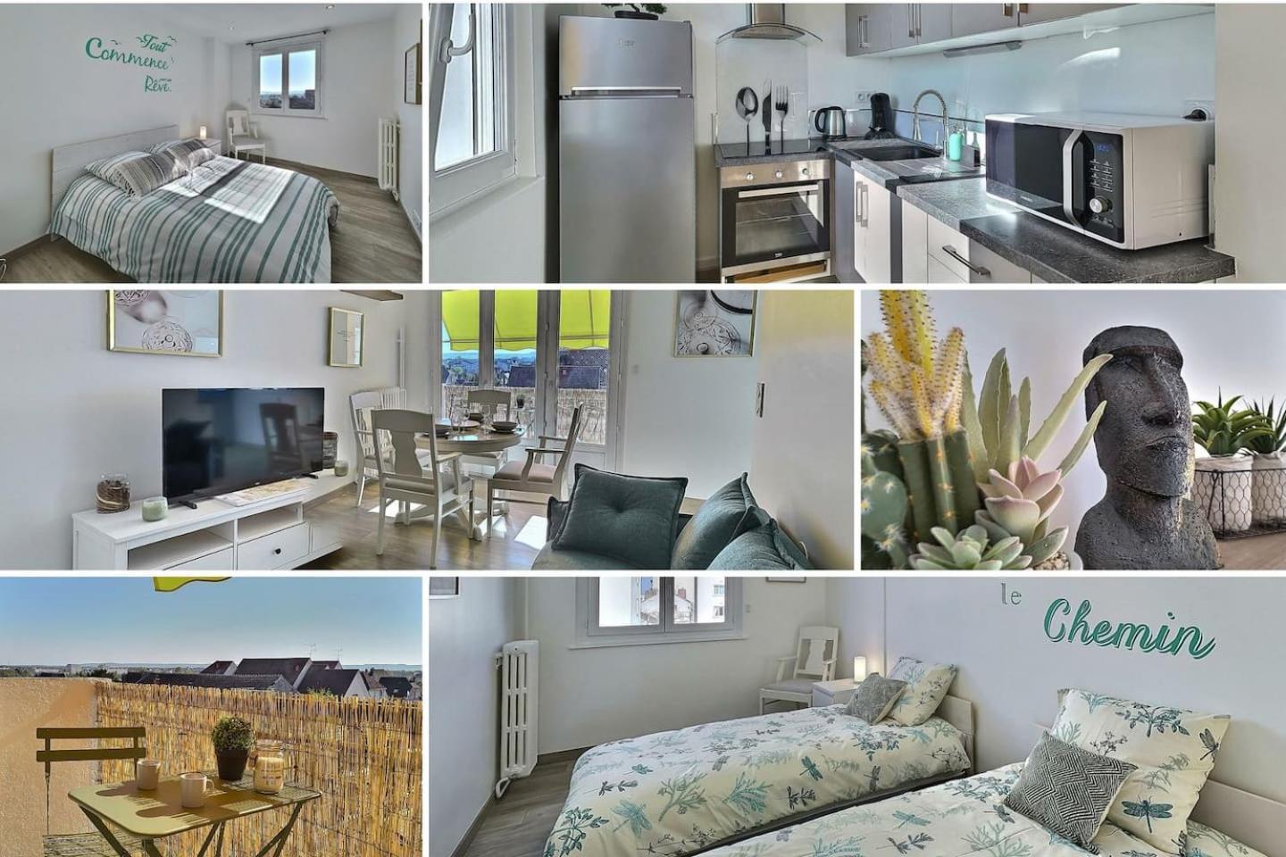 Le Voltaire - Balcon - 2 Chb - 3 Lits - 2 Min Gare Et Cente-Ville - Mon Groom تروي المظهر الخارجي الصورة